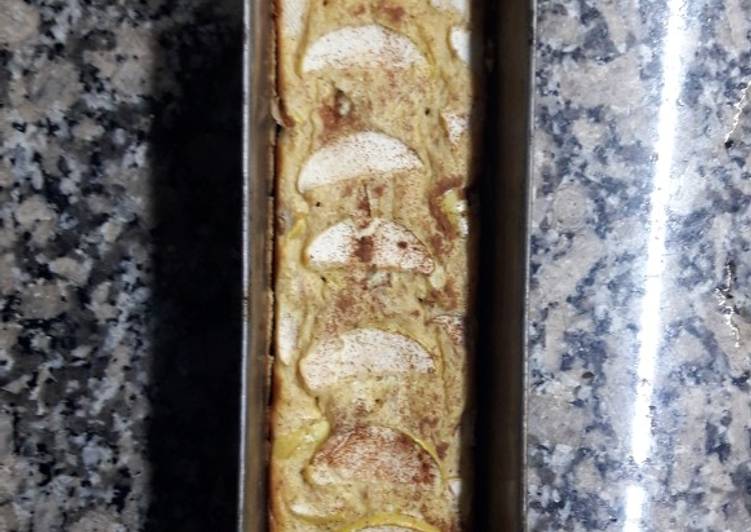pudin de manzana y pan light