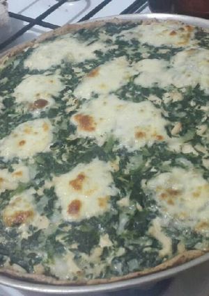 Una foto de Tarta de espinaca y pollo
