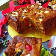 A picture of Fruits and Nuts Cake.