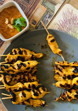 A picture of Chicken Satay.
