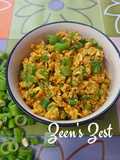 15 minutes Onion Flower Stalk Anda Bhurji