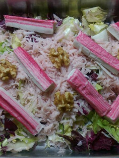 Una foto de Ensalada tres lechugas