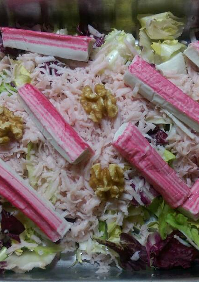 Una foto de Ensalada tres lechugas