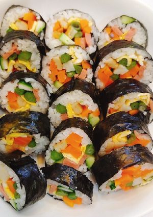 Hình của món Kimbap.