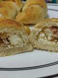 Panes🥖🥯😝 rellenos de jamón🥓, queso🧀 y dulce de piña🥐🍍