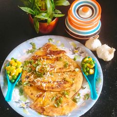 Garlic Paneer Paratha A picture of Garlic Paneer Paratha.