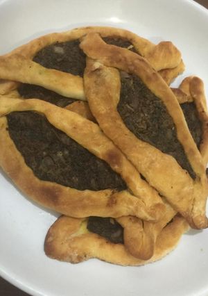 صورة لوصفة فطائر السبانخ باللحم المفروم ❤️