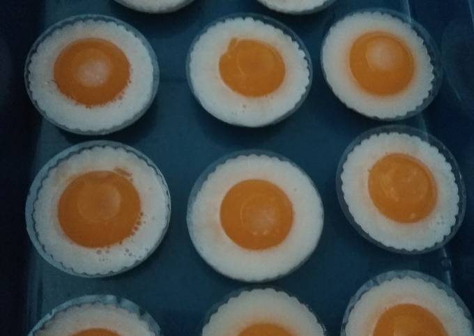 Pudding telur ceplok