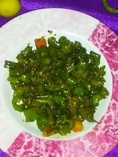 A picture of Instant mirch ka achar.