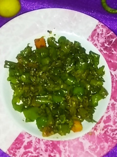 A picture of Instant mirch ka achar.