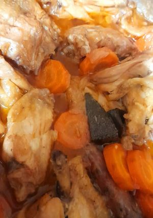 Foto de Frango estufado com Cenoura