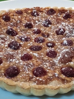 Una foto de Tarta de frambuesas