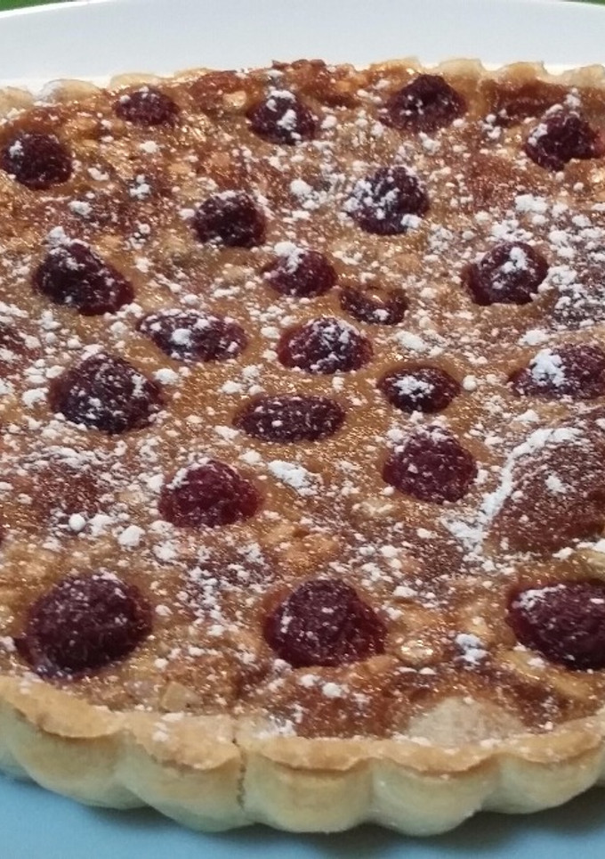 Una foto de Tarta de frambuesas