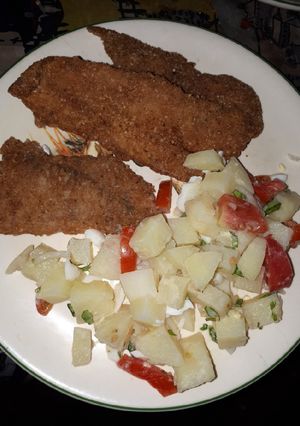 Una foto de Milanesas de pescado