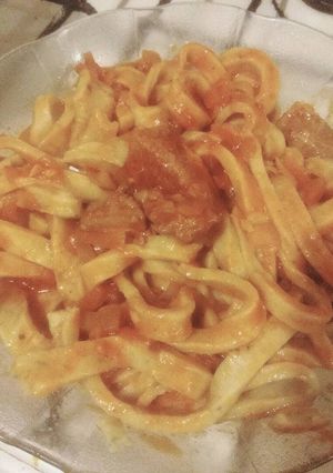 Una foto de Fideos caseros