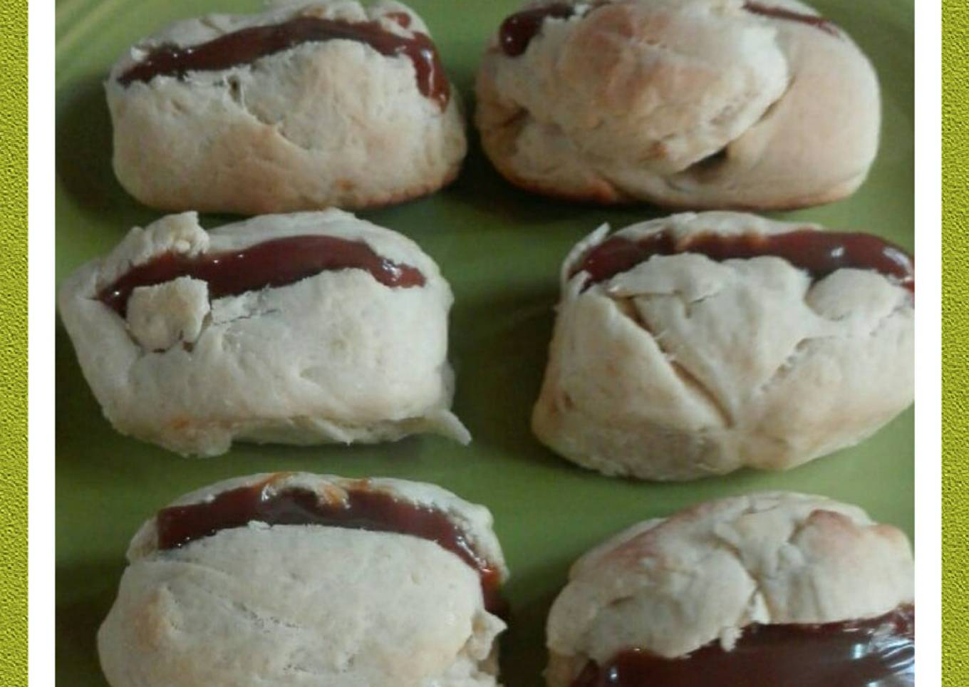 Radiantes miguelitos con dulce de leche