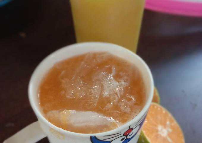 Ini dia! Resep membuat Es jeruk peras dijamin sedap