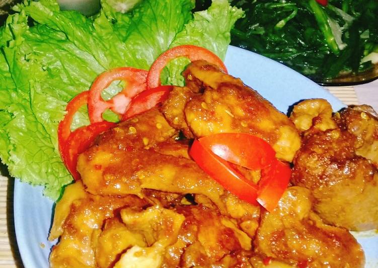 Langkah meracik Sayap, Ati Ampela Saos Tiram, Enak Banget