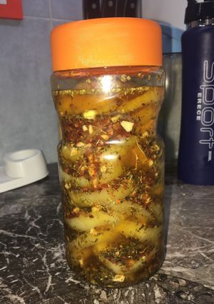 Una foto de Berenjenas al escabeche
