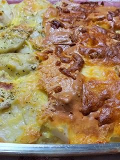 Una foto de Pastel de papas y pollo al horno