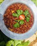 Cơm chiên gạo lức thịt bò