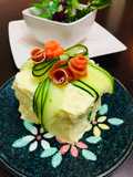 Torta sándwich en capas escarchada Sueco smörgåstårta Japonés SMOGUASTORTA🇸🇪🇺🇾🇯🇵スモーガストルタ