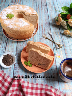Foto resep Tea milk chiffon cake