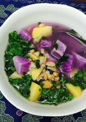 Hình của món Canh Khoai tím Kỳ Anh.
