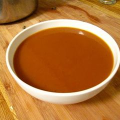 Espagnole sauce A picture of Espagnole sauce.