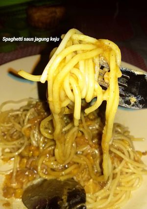 Foto resep Spaghetti jagung keju saos tiram
