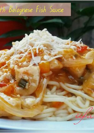 Foto resep Spaghetti with Bolognese Fish Sauce