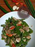 Tumis Bunga Prei&Jamur Kancing Putih