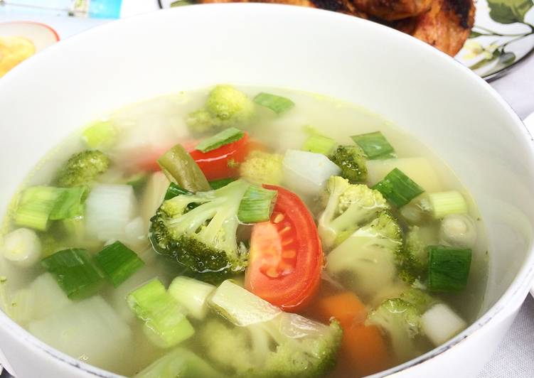 Resep Sup Brokoli Lobak Lezat