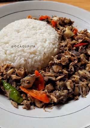 Foto resep Tumis tongkol jantung pisang