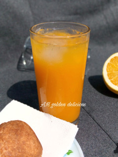 A picture of Orange & ginger juice.