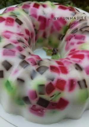 Foto resep Puding Mozaik Durian