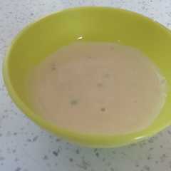 Una foto de Bechamel de queso azul