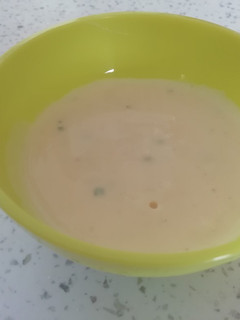 Una foto de Bechamel de queso azul