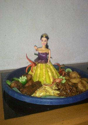 Foto resep Tumpeng barbie