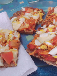 Una foto de Pizza integral