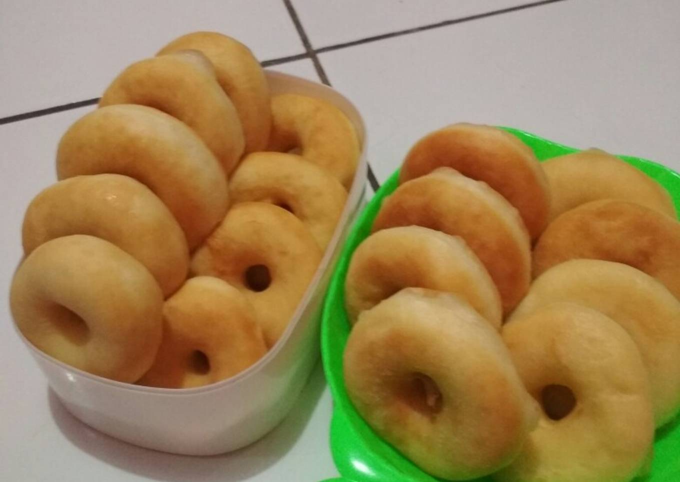 Donat lembut tanpa kentang