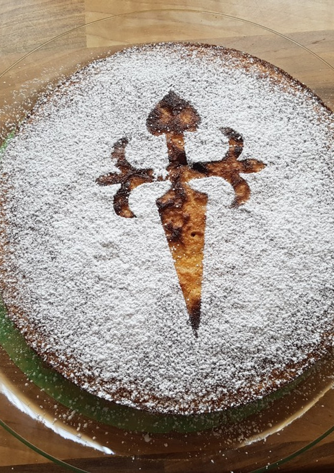 Una foto de Tarta de Santiago