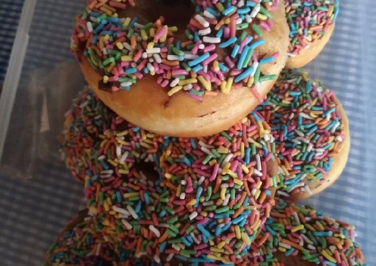 Cara Gampang Membuat Donut menul irit dan praktis, Enak Banget