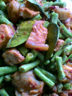 รูปของ ผัดถั่วพริกขิงหมู