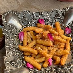 Balah el Sham (Egyptian churros) A picture of Balah el Sham (Egyptian churros).