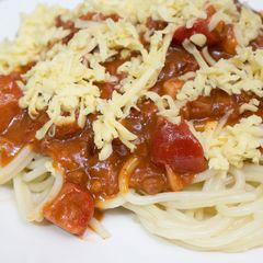 Filipino Sweet-Style Meaty Spaghetti A picture of Filipino Sweet-Style Meaty Spaghetti.