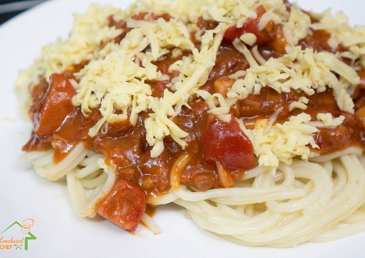 Simple Way to Make Ultimate Filipino Sweet-Style Meaty Spaghetti