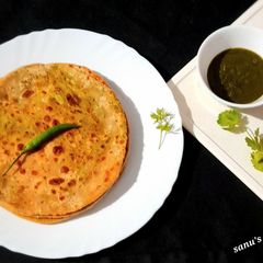 A picture of Green Peas Paratha.