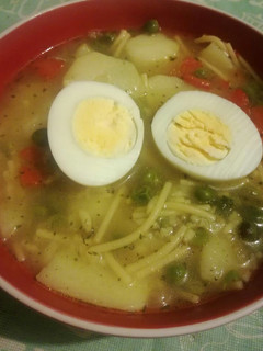 Una foto de Sopa Arvejada