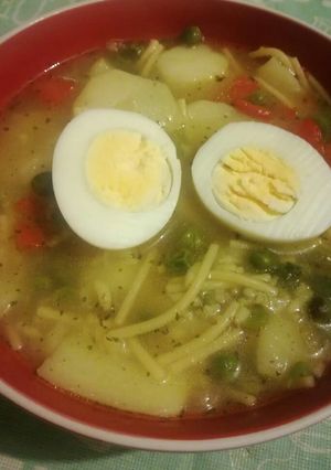 Una foto de Sopa Arvejada